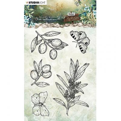 StudioLight New Awakening Clear Stamps - Olive Branches